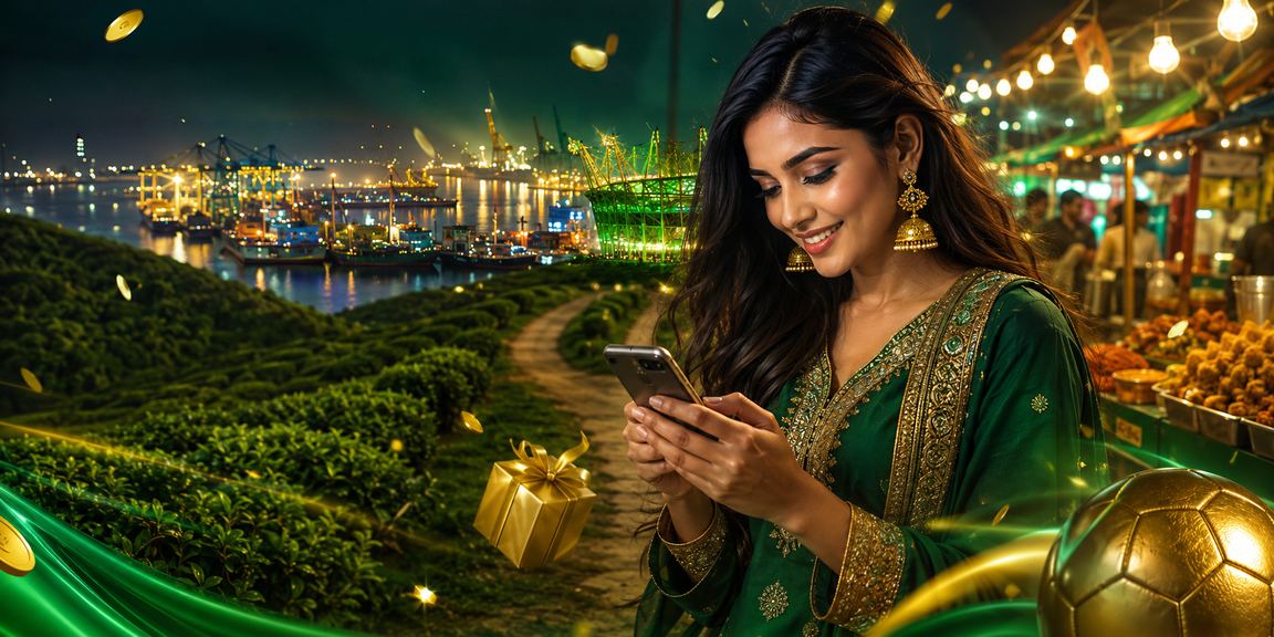 চট্টগ্রামের চা বাগানের পরিবেশে মোবাইলে a330 ক্যাসিনো ও নিরাপদ পেমেন্ট করছেন একজন ব্যবহারকারী
