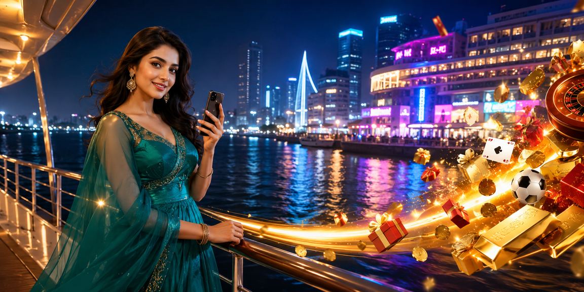 চট্টগ্রামে নিয়নের আলোয় মোবাইল পেমেন্ট করছেন একজন a330 ব্যবহারকারী